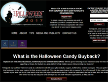 Tablet Screenshot of halloweencandybuyback.com